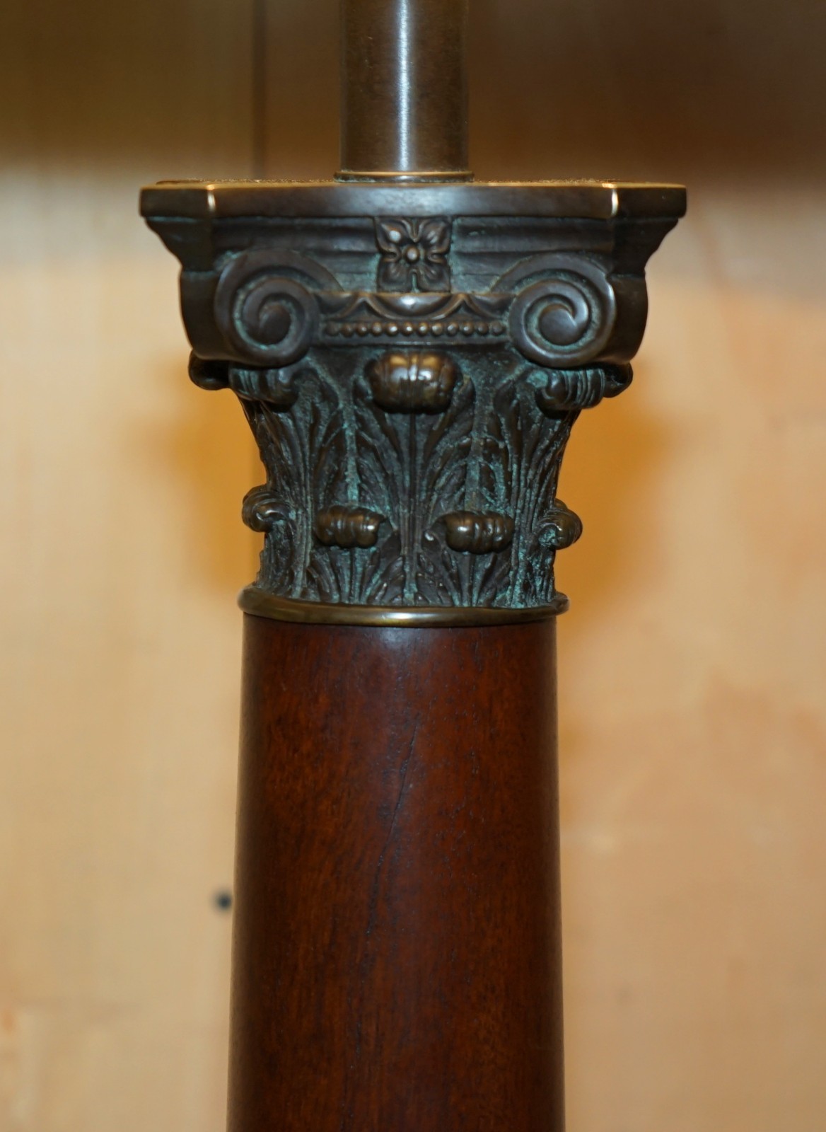 PAIR-OF-HUGE-95CM-GRAND-TOUR-STYLE-ROMAN-CORINTHIAN-PILLAR-BRASS-DESK-LAMPS-177529787127-6