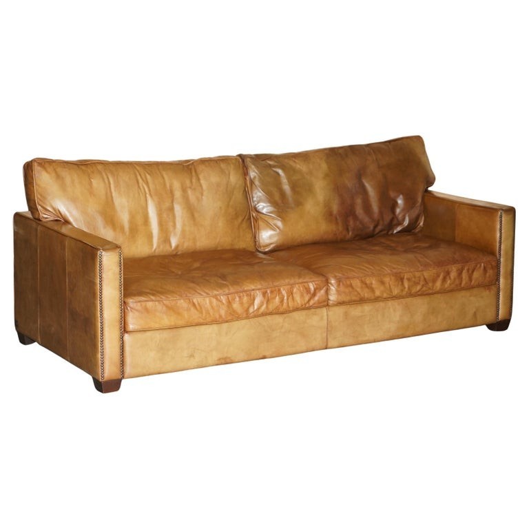 VISCOUNT-WILLIAM-HALO-TIMOTHY-OULTON-DESIGNED-BROWN-LEATHER-THREE-SEAT-SOFA-177527075427