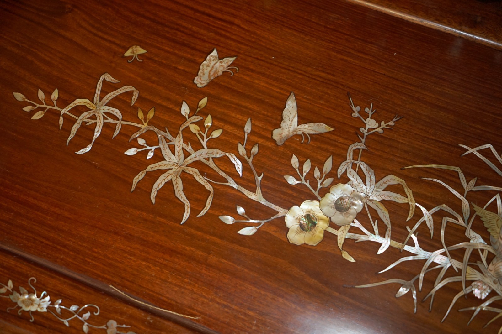 19TH-CENTURY-ROSEWOOD-MARBLE-MOTHER-OF-PEARL-DRAGON-CHINESE-ORIENTAL-BENCH-205810851808-14