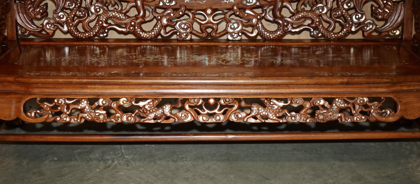 19TH-CENTURY-ROSEWOOD-MARBLE-MOTHER-OF-PEARL-DRAGON-CHINESE-ORIENTAL-BENCH-205810851808-15