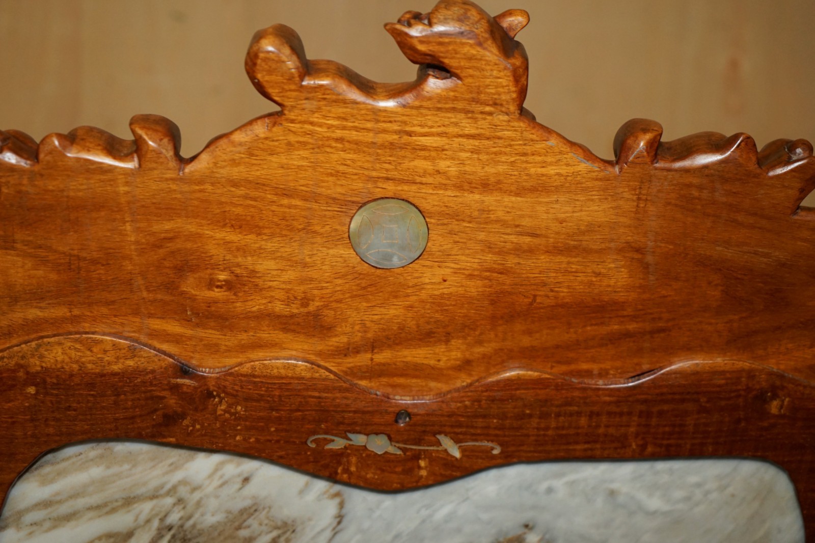 19TH-CENTURY-ROSEWOOD-MARBLE-MOTHER-OF-PEARL-DRAGON-CHINESE-ORIENTAL-BENCH-205810851808-20