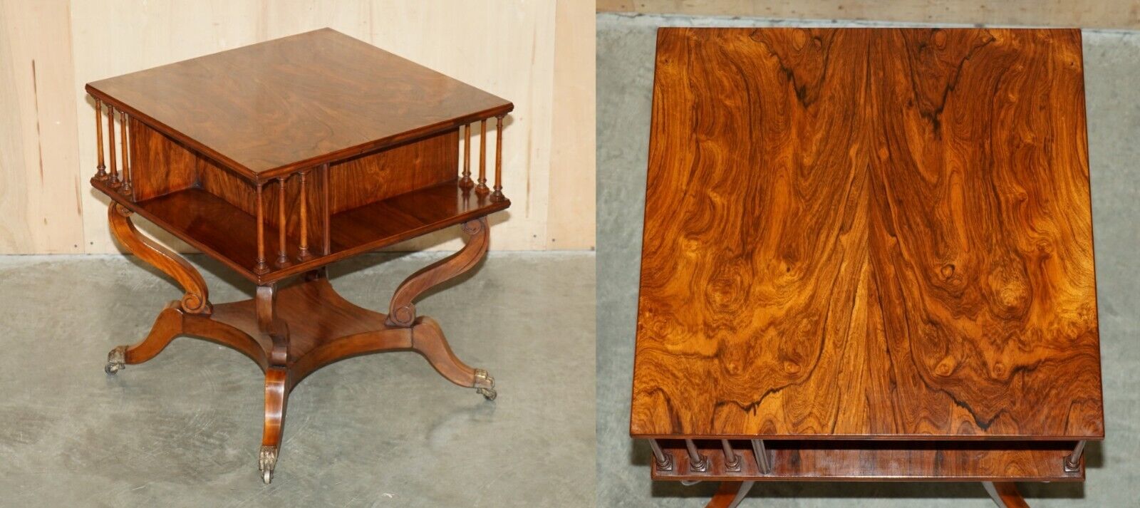 FULLY RESTORED MUSEUM QUALITY ENGLISH REGENCY CIRCA 1820 ROSEWOOD BOOK TABLE