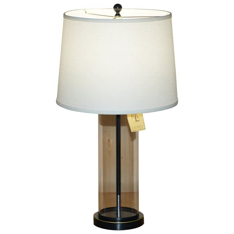 1 OF 4 BRAND NEW IN THE BOX RALPH LAUREN NAVY STORM LANTERN GLASS TABLE LAMPS