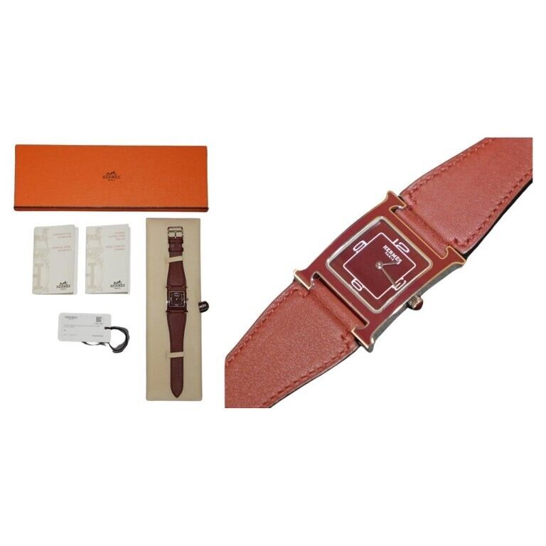 BRAND NEW IN THE ORIGINAL BOX WITH PAPERWORK HERMES PARIS LTD EDITION H WATCH
