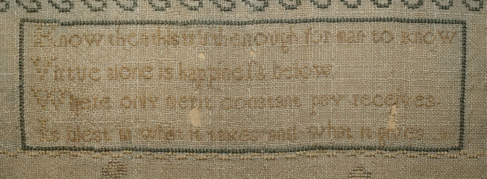COLLECTABLE-ANTIQUE-ANTIQUE-1791-GEORGE-III-NEEDLEWORK-SAMPLER-ORIGINAL-STAMPED-205788811479-7
