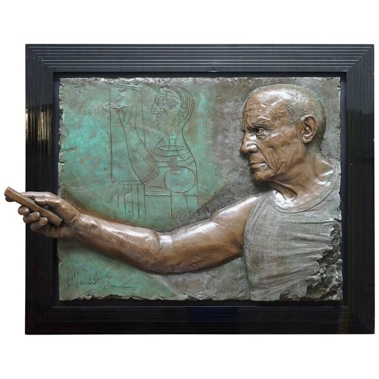 Limited Edition 3/65 Bill Mack Signed Tribute to Picasso Huge Bronze Picture