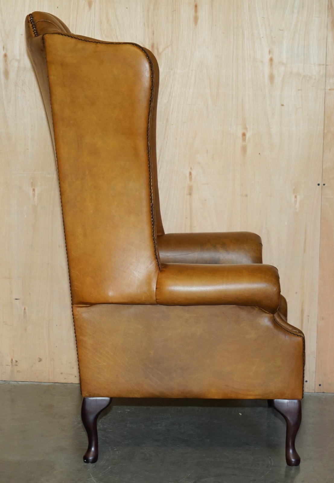 PAIR-OF-HUGE-132CM-TALL-HERITAGE-BROWN-LEATHER-CHESTERFIELD-WINGBACK-ARMCHAIRS-187687676009-21