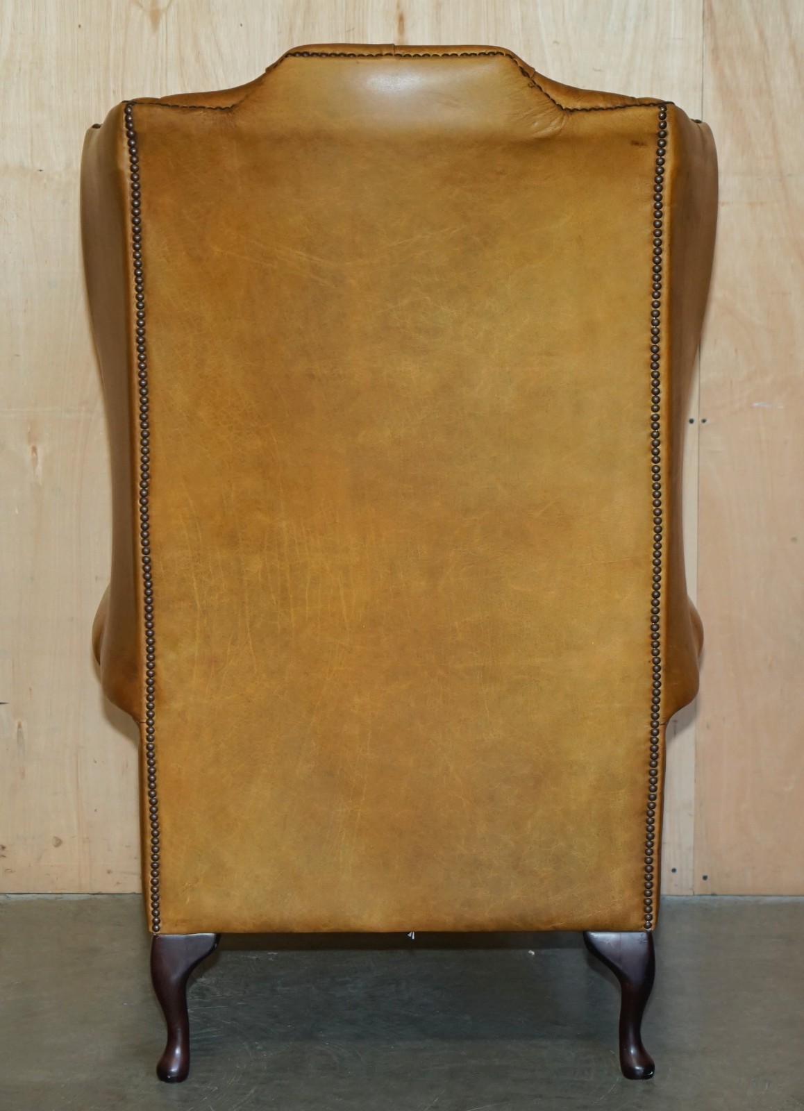 PAIR-OF-HUGE-132CM-TALL-HERITAGE-BROWN-LEATHER-CHESTERFIELD-WINGBACK-ARMCHAIRS-187687676009-23