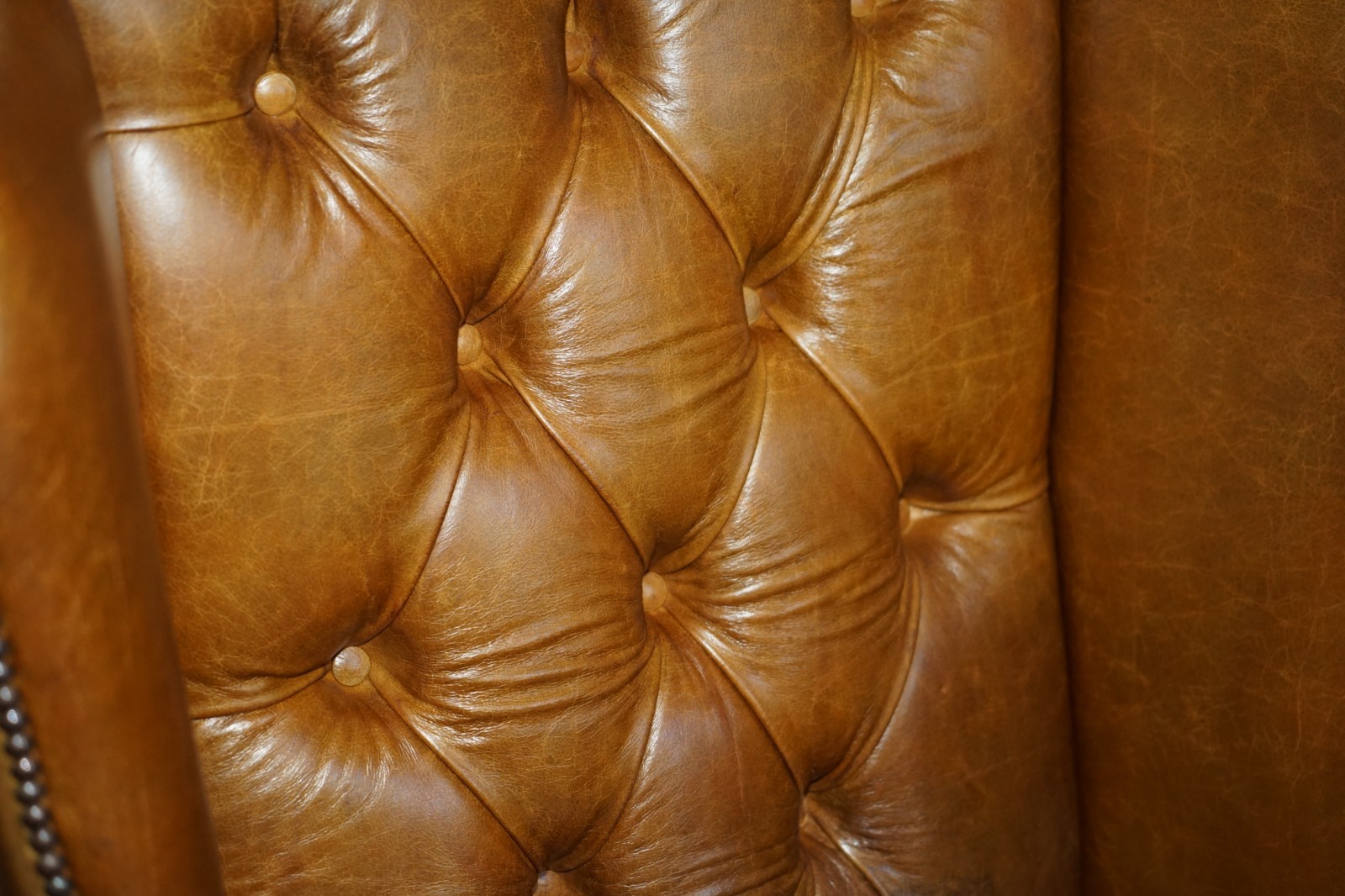 PAIR-OF-HUGE-132CM-TALL-HERITAGE-BROWN-LEATHER-CHESTERFIELD-WINGBACK-ARMCHAIRS-187687676009-8