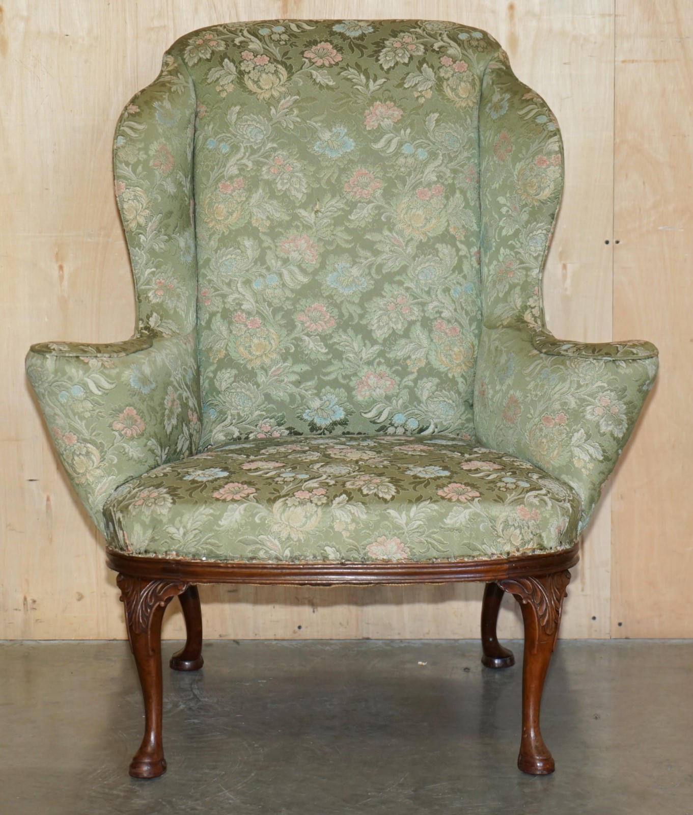 SUBLIME-ANTIQUE-HOWARD-SONS-WILLIAM-MORRIS-MAHOGANY-FRAMED-WINGBACK-ARMCHAIR-205810213749-6