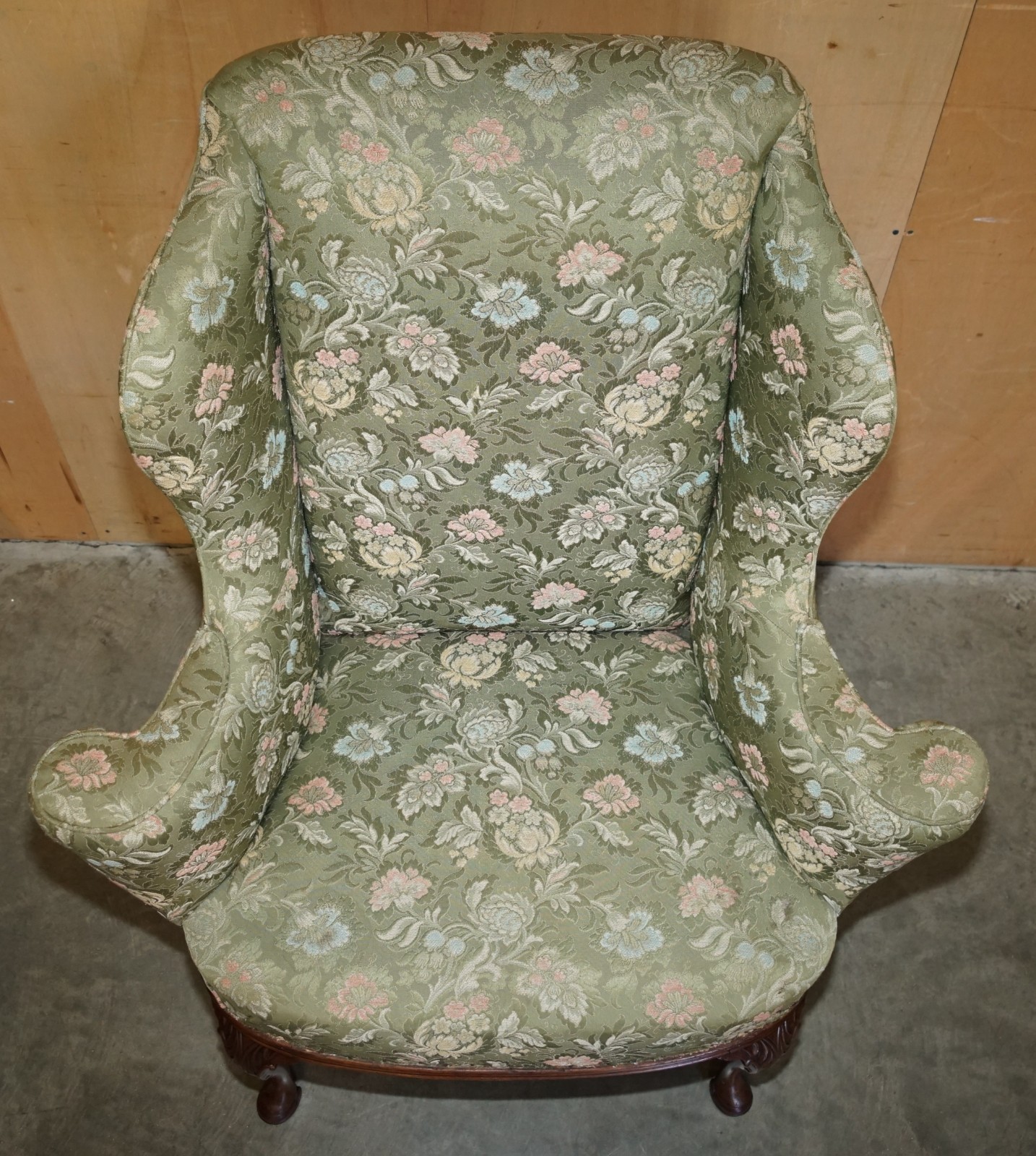 SUBLIME-ANTIQUE-HOWARD-SONS-WILLIAM-MORRIS-MAHOGANY-FRAMED-WINGBACK-ARMCHAIR-205810213749-8