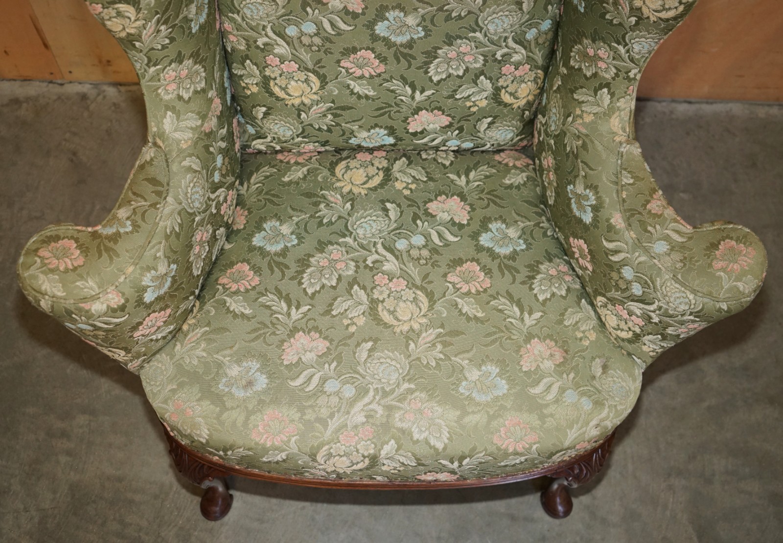 SUBLIME-ANTIQUE-HOWARD-SONS-WILLIAM-MORRIS-MAHOGANY-FRAMED-WINGBACK-ARMCHAIR-205810213749-9